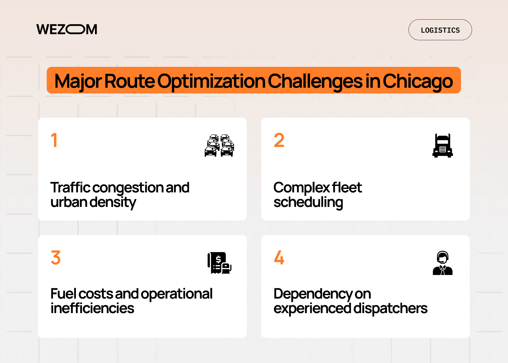 Major route optimization challenges in Chicago for fleet route optimization software and logistics route optimization software